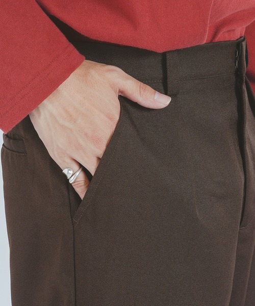 epnok（エプノック）の「ツイル1タックワイドパンツ/スラックス(SET UP)（その他パンツ・メンズ・ダークブラウン/ダークグレー/ブラック・LARGE/MEDIUM）」の11枚目の写真