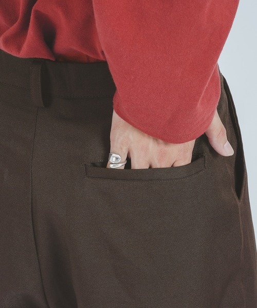 epnok（エプノック）の「ツイル1タックワイドパンツ/スラックス(SET UP)（その他パンツ・メンズ・ダークブラウン/ダークグレー/ブラック・LARGE/MEDIUM）」の12枚目の写真