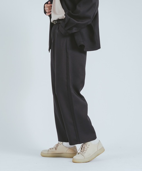 epnok（エプノック）の「ツイル1タックワイドパンツ/スラックス(SET UP)（その他パンツ・メンズ・ダークブラウン/ダークグレー/ブラック・LARGE/MEDIUM）」の14枚目の写真