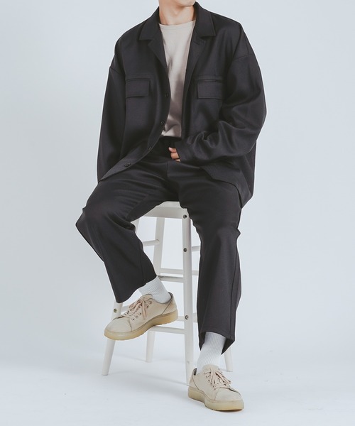 epnok（エプノック）の「ツイル1タックワイドパンツ/スラックス(SET UP)（その他パンツ・メンズ・ダークブラウン/ダークグレー/ブラック・LARGE/MEDIUM）」の17枚目の写真