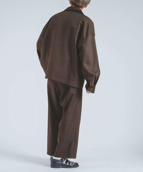 epnok（エプノック）の「ツイル1タックワイドパンツ/スラックス(SET UP)（その他パンツ・メンズ・ダークブラウン/ダークグレー/ブラック・LARGE/MEDIUM）」の9枚目の写真