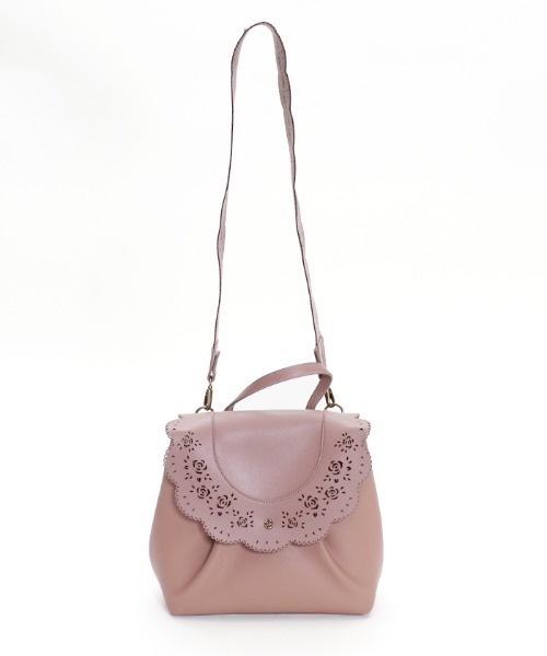 axes femme(アクシーズファム)の「パンチング2wayバッグ(ショルダーバッグ・レディース・ブラウン/ピンク/ブルー・MEDIUM)」の14枚目の写真