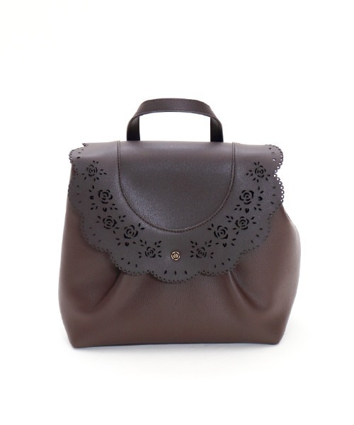 axes femme(アクシーズファム)の「パンチング2wayバッグ(ショルダーバッグ・レディース・ブラウン/ピンク/ブルー・MEDIUM)」の7枚目の写真