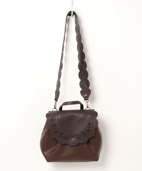 axes femme(アクシーズファム)の「パンチング2wayバッグ(ショルダーバッグ・レディース・ブラウン/ピンク/ブルー・MEDIUM)」の13枚目の写真