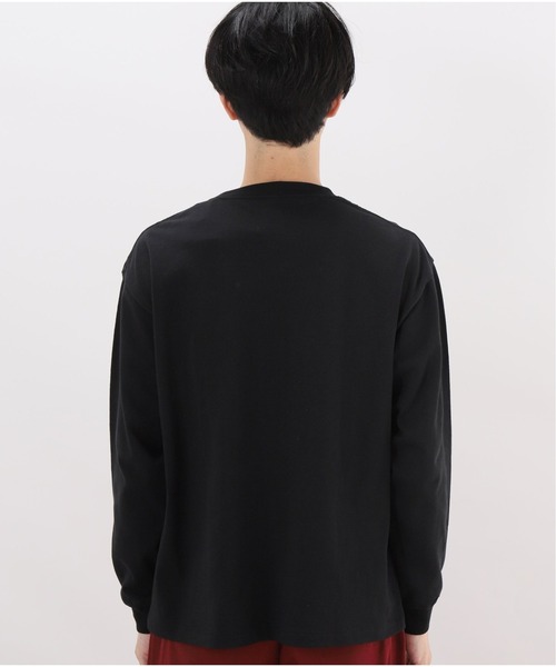 417 EDIFICE（フォーワンセブンエディフィス）の「ヘビーオンスクルーネック ロングスリーブ　TEE（Tシャツ/カットソー・メンズ・ブラック/ホワイト/キャメル/グリーン/オレンジ・SMALL/MEDIUM/LARGE）」の9枚目の写真