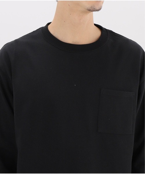 417 EDIFICE（フォーワンセブンエディフィス）の「ヘビーオンスクルーネック ロングスリーブ　TEE（Tシャツ/カットソー・メンズ・ブラック/ホワイト/キャメル/グリーン/オレンジ・SMALL/MEDIUM/LARGE）」の10枚目の写真