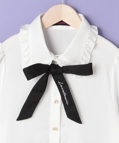 【タグ付き】KHAITE フリルブラウス ネクタイ付ラッフルフリルブラウス | レディース服・レディース