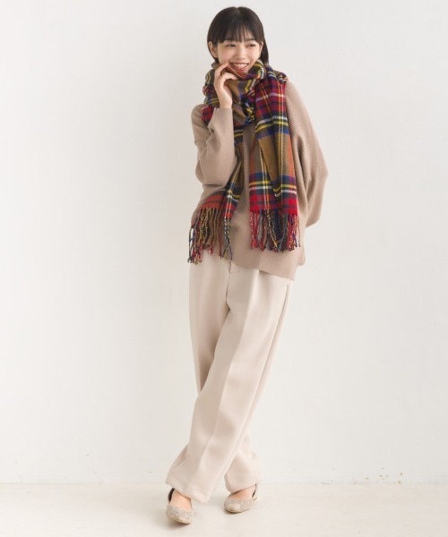 OMNES（オムネス）の「スポンジポンチタックパンツ（その他パンツ・レディース・ベージュ/モカ/ネイビー・LARGE/MEDIUM）」の14枚目の写真
