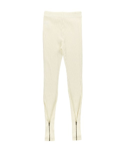 ALEXIA STAM（アリシアスタン）の「Zip Hem Rib Pants/ジップヘム