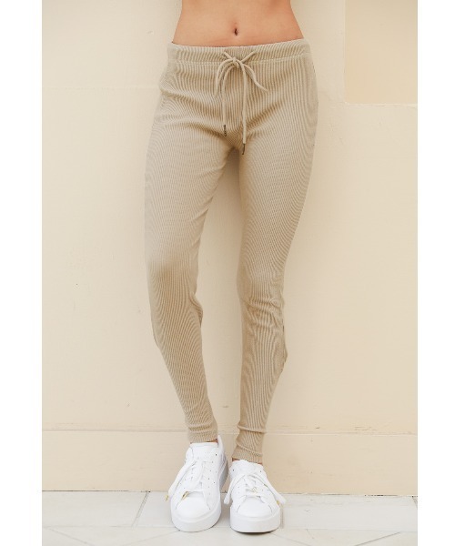 ALEXIA STAM（アリシアスタン）の「Zip Hem Rib Pants/ジップヘムリブパンツ（その他パンツ・レディース・ベージュ/アイボリー/モカ・S/M）」の15枚目の写真