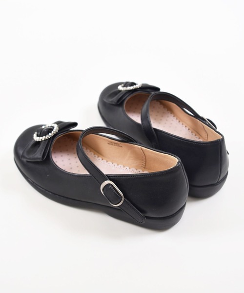 BeBe（ベベ）の「BeBe/ビジューバックルリボン付きストラップシューズ （17～20cm）（バレエシューズ・キッズ・ブラック/グレー・20/18/17/19）」の11枚目の写真