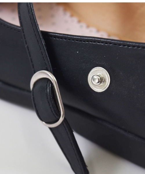 BeBe（ベベ）の「BeBe/ビジューバックルリボン付きストラップシューズ （17～20cm）（バレエシューズ・キッズ・ブラック/グレー・20/18/17/19）」の15枚目の写真