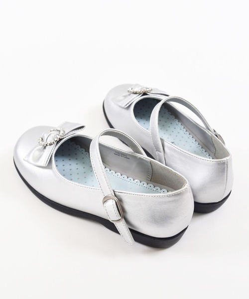BeBe（ベベ）の「BeBe/ビジューバックルリボン付きストラップシューズ （17～20cm）（バレエシューズ・キッズ・ブラック/グレー・20/18/17/19）」の18枚目の写真