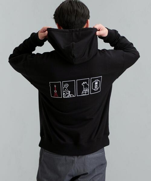 green label relaxing（グリーンレーベルリラクシング）の「松本セイジ SC ★ Seiji Matsumoto スウェット フーディー パーカー #（パーカー・メンズ・ライトピンク/ベージュ/ブラック/ホワイト・L/XS/S/M/XL）」の15枚目の写真