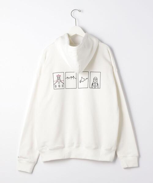 green label relaxing（グリーンレーベルリラクシング）の「松本セイジ SC ★ Seiji Matsumoto スウェット フーディー パーカー #（パーカー・メンズ・ライトピンク/ベージュ/ブラック/ホワイト・L/XS/S/M/XL）」の6枚目の写真