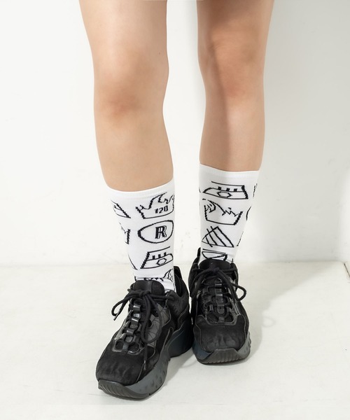 RASVOA（ラスボア）の「クオリティソックス（ソックス/靴下・レディース・オフホワイト/ブラック・FREE）」の4枚目の写真