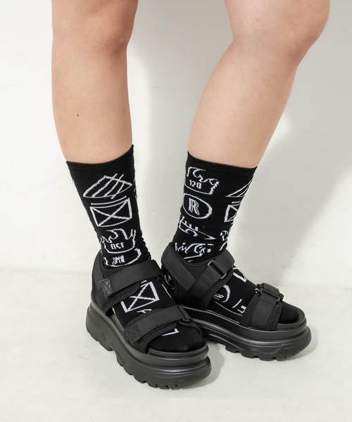 RASVOA（ラスボア）の「クオリティソックス（ソックス/靴下・レディース・オフホワイト/ブラック・FREE）」の6枚目の写真