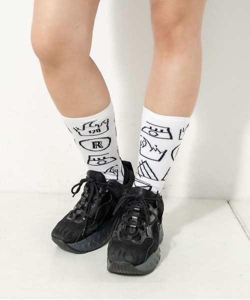 RASVOA（ラスボア）の「クオリティソックス（ソックス/靴下・レディース・オフホワイト/ブラック・FREE）」の3枚目の写真