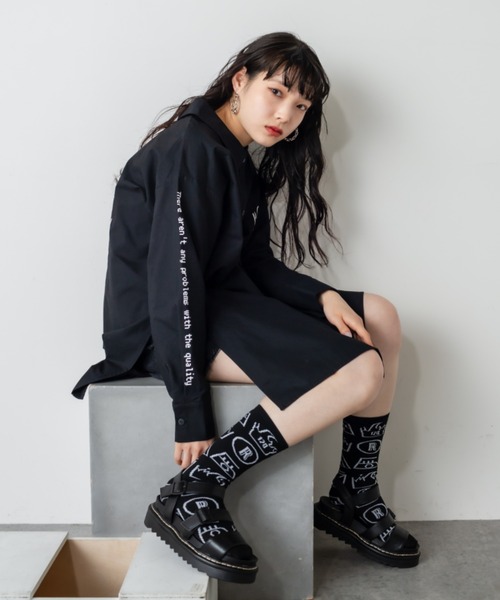 RASVOA（ラスボア）の「クオリティソックス（ソックス/靴下・レディース・オフホワイト/ブラック・FREE）」の8枚目の写真