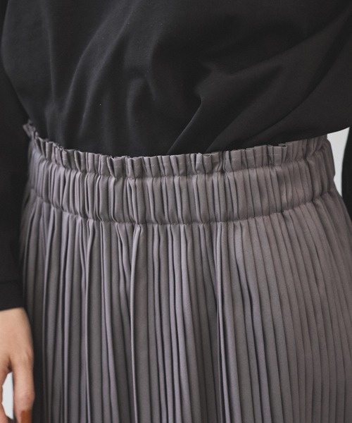 AZUL ENCANTO（アズールエンカント）の「キャンバスプリーツスカート（スカート・レディース・マルチ/オフホワイト/パープル/ライトブラック・FREE）」の18枚目の写真