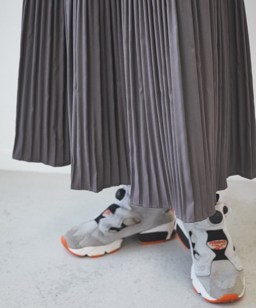 AZUL ENCANTO（アズールエンカント）の「キャンバスプリーツスカート（スカート・レディース・マルチ/オフホワイト/パープル/ライトブラック・FREE）」の19枚目の写真