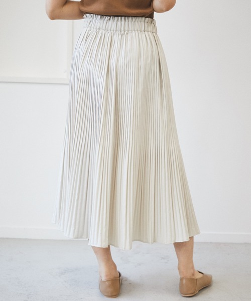 AZUL ENCANTO（アズールエンカント）の「キャンバスプリーツスカート（スカート・レディース・マルチ/オフホワイト/パープル/ライトブラック・FREE）」の5枚目の写真