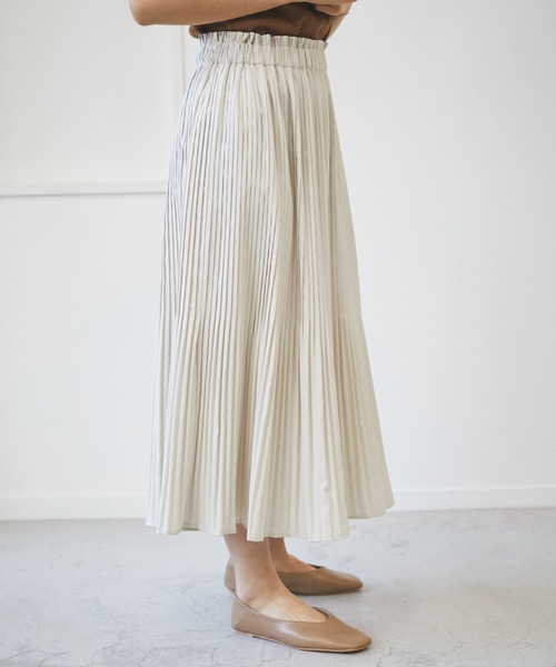 AZUL ENCANTO（アズールエンカント）の「キャンバスプリーツスカート（スカート・レディース・マルチ/オフホワイト/パープル/ライトブラック・FREE）」の7枚目の写真