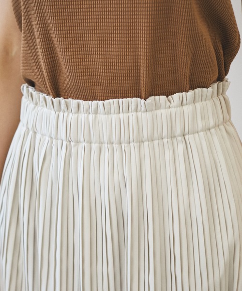 AZUL ENCANTO（アズールエンカント）の「キャンバスプリーツスカート（スカート・レディース・マルチ/オフホワイト/パープル/ライトブラック・FREE）」の8枚目の写真