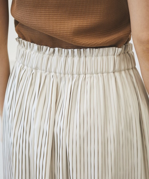 AZUL ENCANTO（アズールエンカント）の「キャンバスプリーツスカート（スカート・レディース・マルチ/オフホワイト/パープル/ライトブラック・FREE）」の11枚目の写真