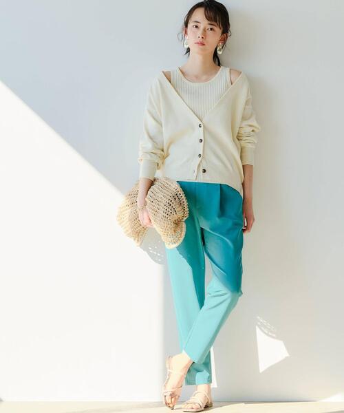 美品✨ グリーンレーベルリラクシング パンツ セットアップ 洗える 近年モデル green label relaxing(グリーンレーベルリラクシング)の「【WEB