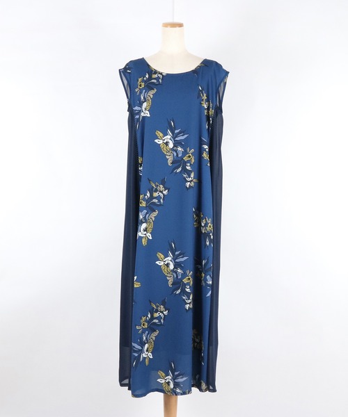 AULA AILA（アウラアイラ）の「ビッグフラワープリントドレス（ドレス・レディース・ホワイト/ブルー/グリーン・0）」の20枚目の写真