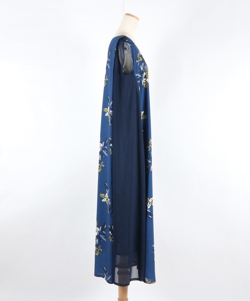 AULA AILA（アウラアイラ）の「ビッグフラワープリントドレス（ドレス・レディース・ホワイト/ブルー/グリーン・0）」の21枚目の写真