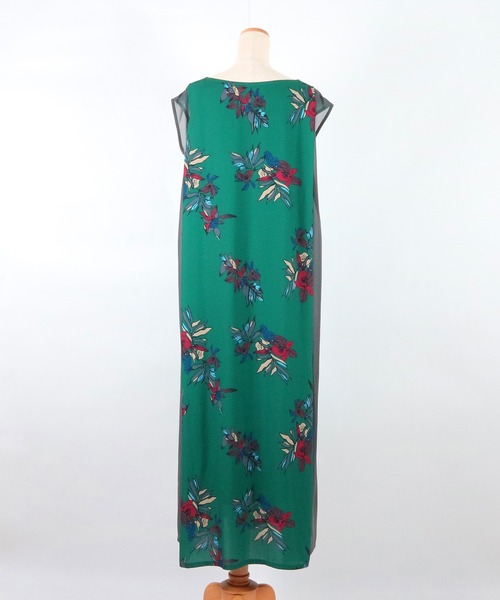 AULA AILA（アウラアイラ）の「ビッグフラワープリントドレス（ドレス・レディース・ホワイト/ブルー/グリーン・0）」の15枚目の写真