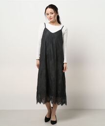 Te chichi | プリーツ＆レースキャミワンピース(ワンピース)