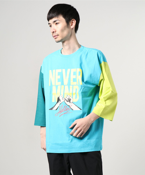 ALDIES(アールディーズ)の「Never Half Sleeve T / ネバーハーフスリーブT(Tシャツ/カットソー・メンズ・ホワイト/ブラック/グリーン・MEDIUM/LARGE/SMALL)」の8枚目の写真