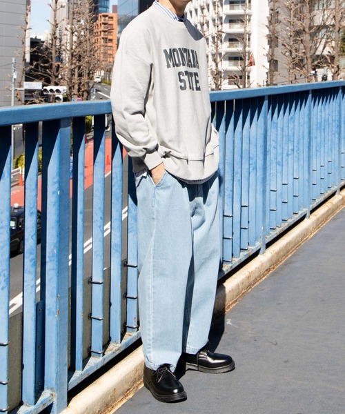 WEGO（ウィゴー）の「WEGO/ビンテージ ヘビーウエイトカレッジビッグシルエットプルオーバー（スウェット・メンズ・ホワイト/ダークグリーン/イエロー/ホワイト系その他/杢グレー/グレー系その他/ダークブルー/ホワイト系その他2/その他4/その他3/その他1/その他2/その他5/その他6/ライトピンク/その他7/その他8/レッド・MEDIUM/LARGE/X-LARGE）」の19枚目の写真