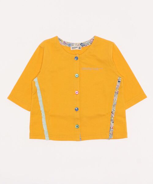 RAGMART（ラグマート）の「フリルカーディガン 七分袖（カーディガン/ボレロ・キッズ・グレー/ピンク/イエロー・110cm/100cm/120cm/130cm）」の12枚目の写真