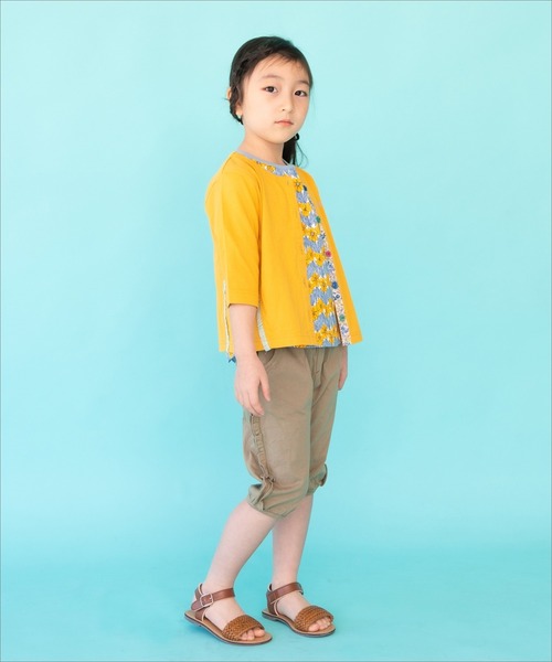 RAGMART（ラグマート）の「フリルカーディガン 七分袖（カーディガン/ボレロ・キッズ・グレー/ピンク/イエロー・110cm/100cm/120cm/130cm）」の13枚目の写真