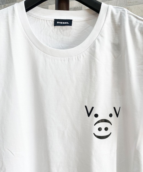 DIESEL（ディーゼル）の「アニマルプリント クルーネック 半袖Tシャツ「CL-T-GADIE MAGLIETTA」（Tシャツ/カットソー・メンズ・ホワイト/ブラック・XXL/XS/XXS/S/XXX-LARGE）」の4枚目の写真