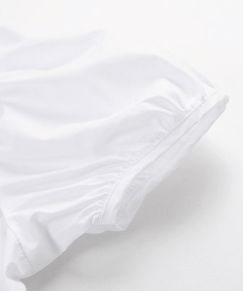 meJane（ミージェーン）の「パフスリーブバックリボン ティアードワンピース（ワンピース・レディース・ホワイト/ブラック・FREE）」の9枚目の写真