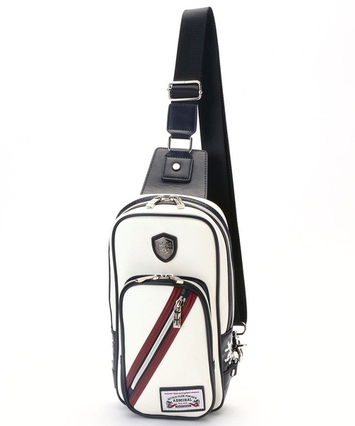 NICOLE CLUB FOR MEN(ニコルクラブフォーメン)の「Admiral(アドミラル)別注ボディバック(ボディバッグ/ウエストポーチ・メンズ・その他1/その他2/ネイビー/ホワイト/ブラック・FREE)」の6枚目の写真