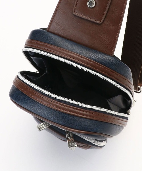 NICOLE CLUB FOR MEN(ニコルクラブフォーメン)の「Admiral(アドミラル)別注ボディバック(ボディバッグ/ウエストポーチ・メンズ・その他1/その他2/ネイビー/ホワイト/ブラック・FREE)」の13枚目の写真