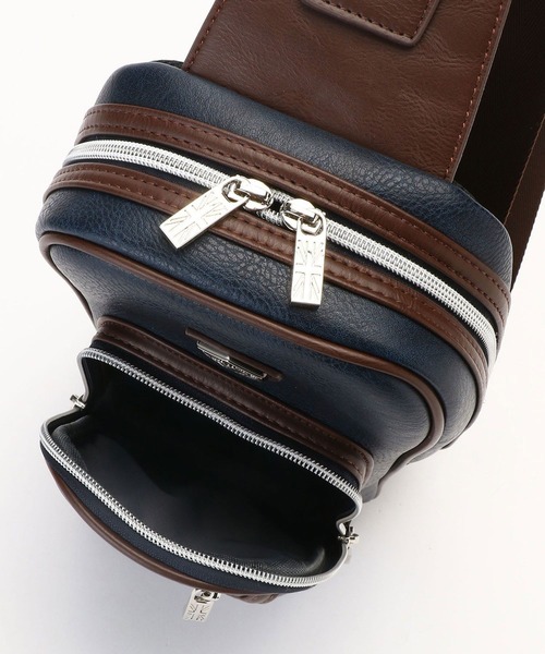 NICOLE CLUB FOR MEN(ニコルクラブフォーメン)の「Admiral(アドミラル)別注ボディバック(ボディバッグ/ウエストポーチ・メンズ・その他1/その他2/ネイビー/ホワイト/ブラック・FREE)」の10枚目の写真