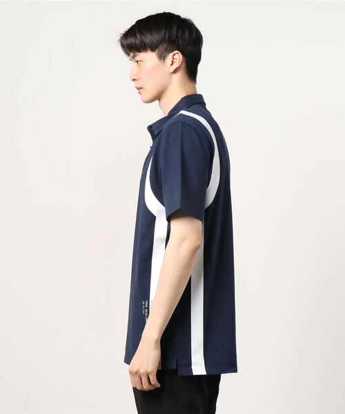 G-STAR（ジースター）の「PRINTED STRIPE POLO（ポロシャツ・メンズ・ダークネイビー・MEDIUM/X-SMALL/SMALL/LARGE）」の3枚目の写真