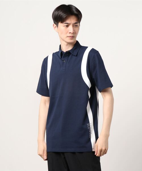 G-STAR（ジースター）の「PRINTED STRIPE POLO（ポロシャツ・メンズ・ダークネイビー・MEDIUM/X-SMALL/SMALL/LARGE）」の2枚目の写真