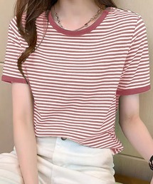 カラーボーダーTシャツ
