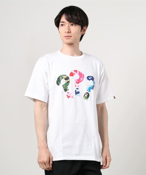 ⭐お値下げ可⭐【新品未開封】 Man　ロゴ　Tシャツ　白 A BATHING APE（アベイシングエイプ）の「BAPE PUNCTUATION TEE