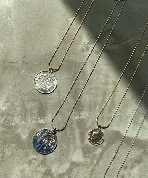 DouDou（ドゥドゥ）の「コインネックレス 大（ネックレス・レディース・シルバー/ゴールド・FREE）」の5枚目の写真