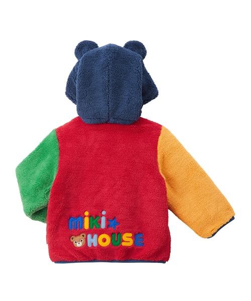 MIKI HOUSE（ミキハウス）の「耳フード付きジャンパー（その他アウター・キッズ・マルチ/ピンク・90cm/100cm/80ｃｍ）」の7枚目の写真