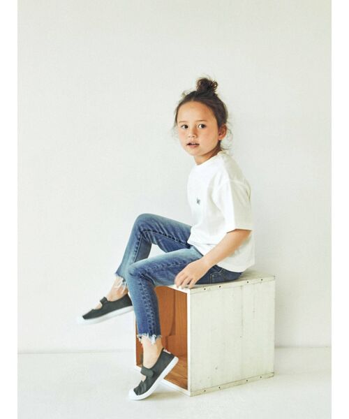 Ungrid（アングリッド）の「Kids バックナンバリングロゴTee（Tシャツ/カットソー・キッズ・オフホワイト/オレンジ/ブルー・100/120）」の17枚目の写真